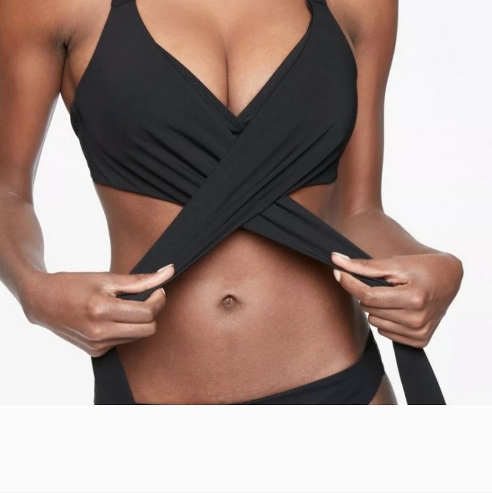 Athleta Black Bikini Top